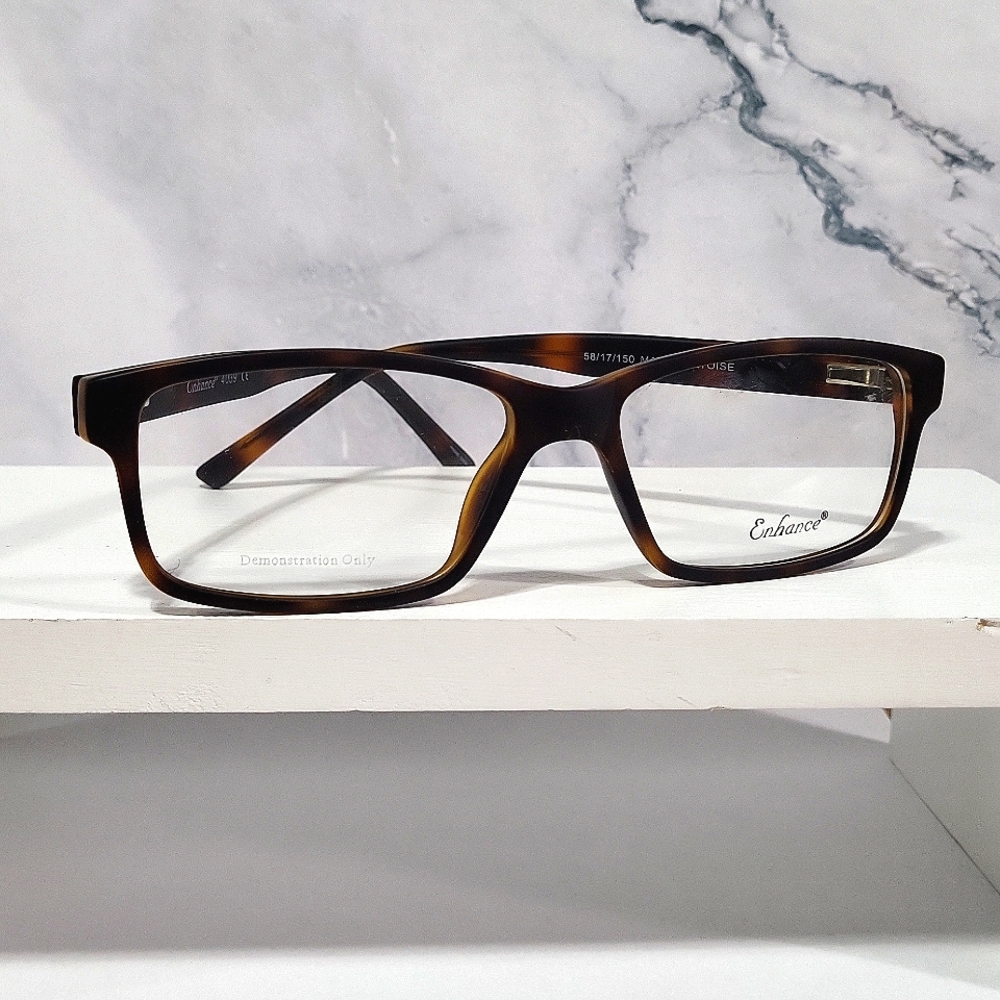 NEW Rx'able Eyeglass Frame, men's large/big/oversized glasses, brown 58-17-150